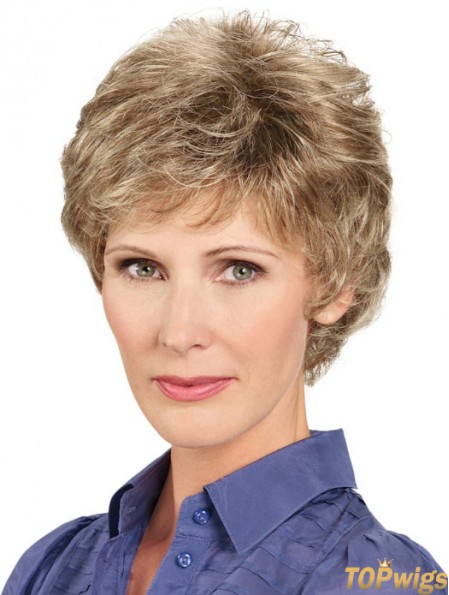 6 inch Short Wavy Brown Stylish Lace Front Wigs