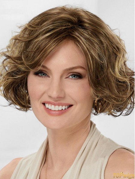 Best Blonde Synthetic Wavy Best Medium Wigs