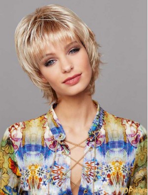 Short Straight Blonde Better Lace Wigs