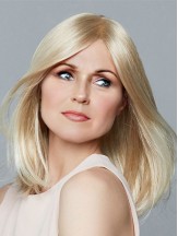 Synthetic Blonde Straight Natural Monofilament Wig