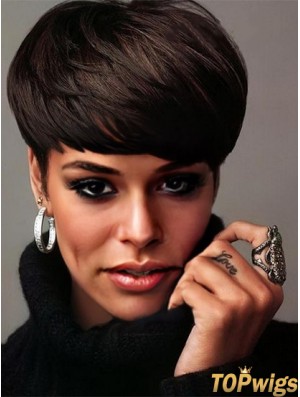 Straight Short Remy Hair Wigs For Sale UK