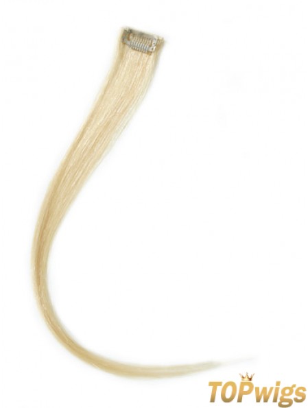 Hairstyles Blonde Straight Remy Human Hair Clip In Hair Extensions