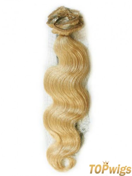 Blonde Wavy Gorgeous Remy Human Hair Tape In Hair Extensions