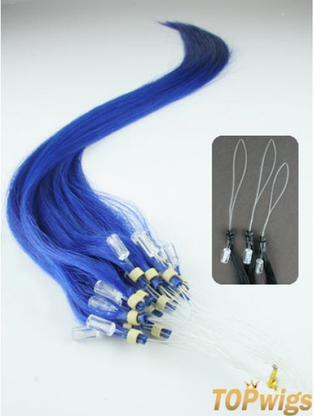 Affordable Black Straight Micro Loop Ring Hair Extensions