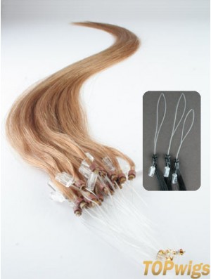 Popular Blonde Straight Micro Loop Ring Hair Extensions