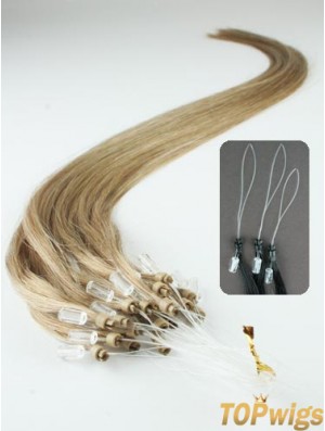 Good Blonde Straight Micro Loop Ring Hair Extensions