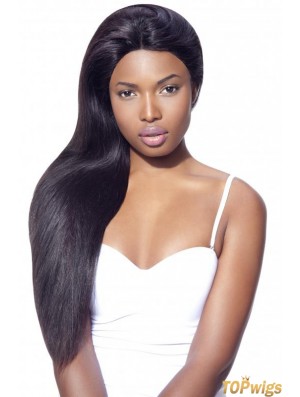 Black Long Straight Lace Frontals