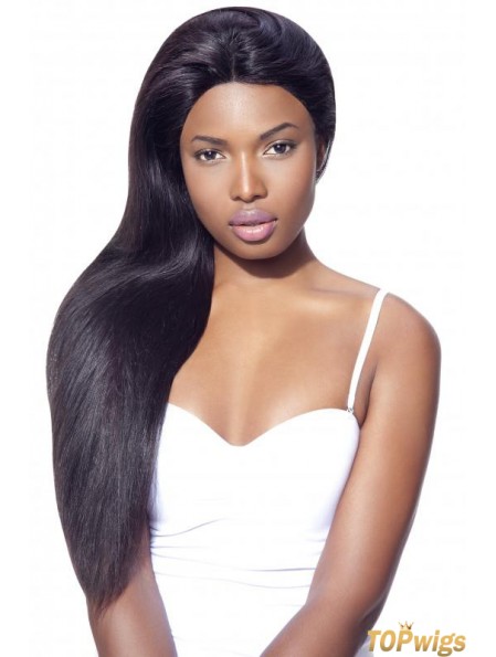 Black Long Straight Lace Frontals