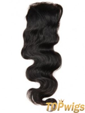 Online Black Long Wavy Lace Closures