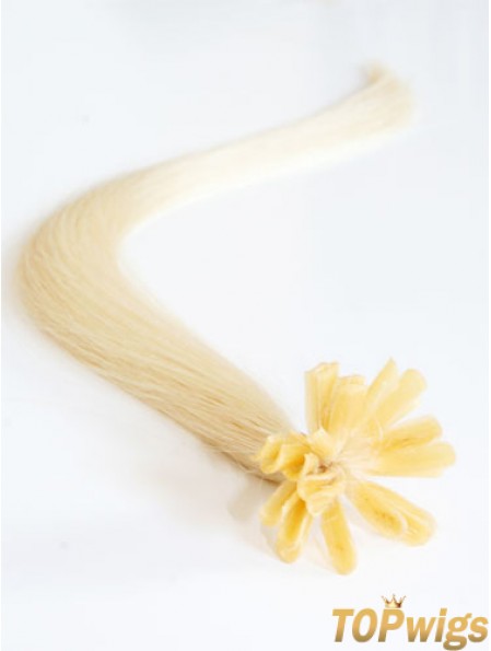 Blonde Straight Gorgeous Nail/U Tip Hair Extensions