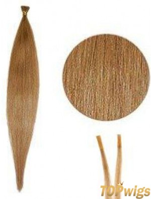 Blonde Straight Stick/I Tip Hair Extensions