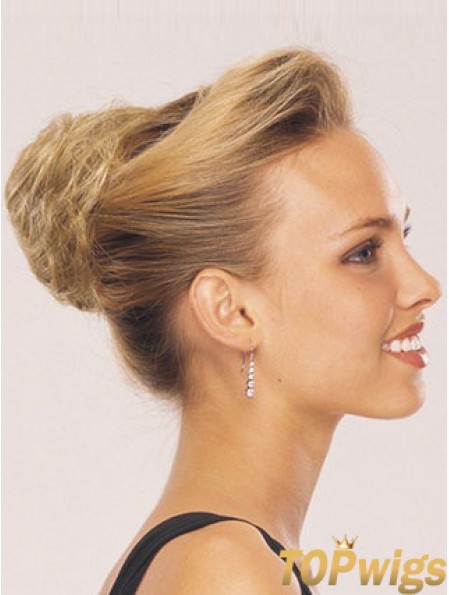 Blonde Red Wraparound Ponytail