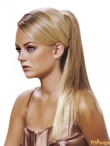 Perfect Blonde Straight Synthetic Clip In Hairpieces