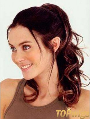 Trendy Wavy Auburn Ponytails