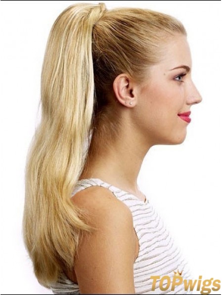 Stylish Straight Blonde Ponytails