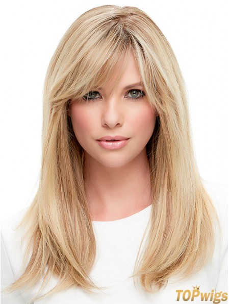 Ladies Lace Front Human Hair Wigs Cheap With Bangs