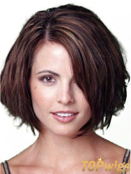 Blonde Bob Wigs Chin Length Lace Front Bobs Cut Straight Style