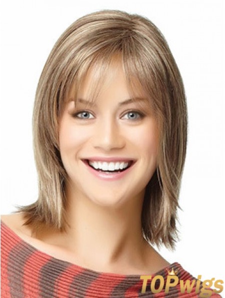 Short Human Hair Bob Wigs Shoulder Length Straight