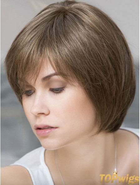 Short Remy Human Wigs Lace Front  Bobs Cut 