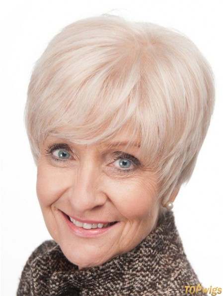 Short Synthetic Straight Hair Wigs For Older Women