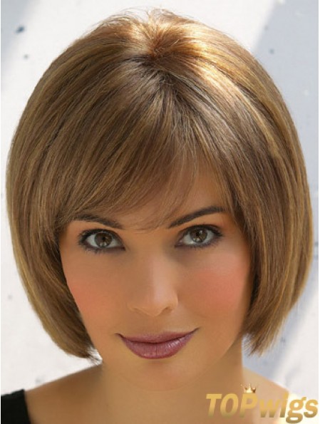 Synthetic Bob Lace Wigs Bobs Cut Short Length With Capless