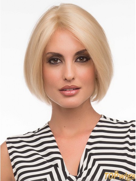 Bob Fashion Wigs With Remy Human Lace Front Chin Length