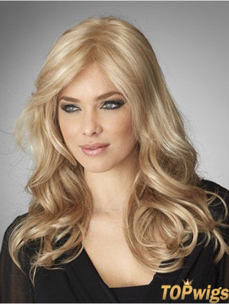 18 inch Lace Front Remy Human Long Blonde Wig Human Hair