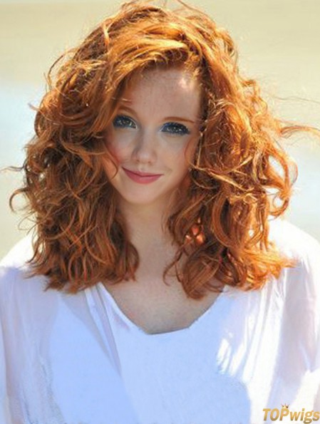 Real Hair  Wig Shoulder Length Cropped Color Wavy Style