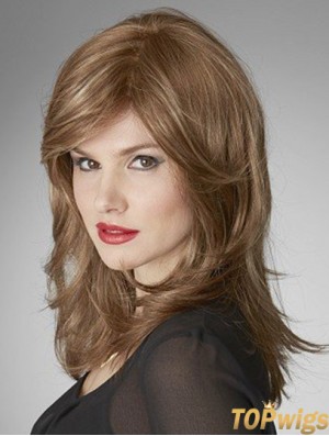 Monofilament Wavy Layered Shoulder Length 16 inch Cheapest Human Hair Wigs