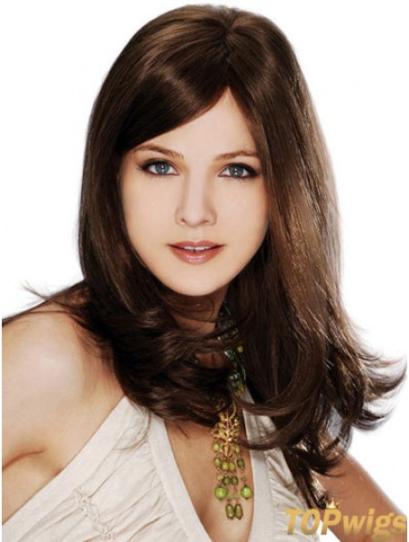 Straight Layered 100% Hand-tied Brown Best Long Wigs