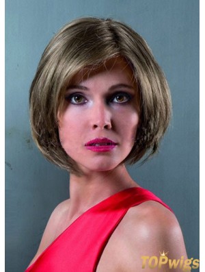 Lace Front Chin Length Straight Brown Discount Bob Wigs