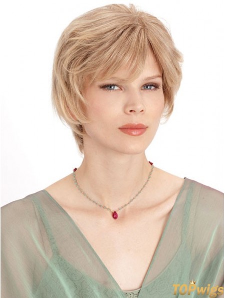 Monofilament Straight Layered Chin Length 8 inch Incredible Human Hair Wigs