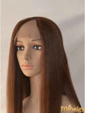 20 inch Lace Front Straight Auburn Exquisite U Part Wigs For Sale