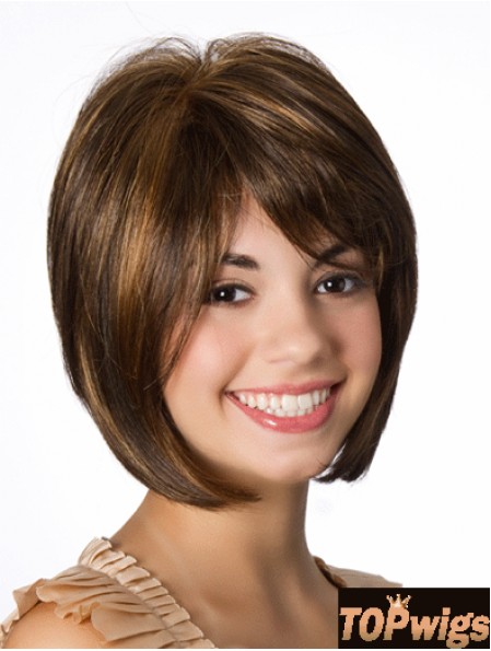 Lace Front Straight 10 inch Brown Bob Hairstyles