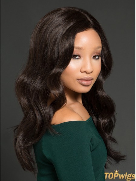 African American Wigs With Remy Human Full Lace Wavy Style