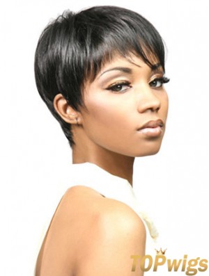 African Wigs Synthetic Capless Cropped Wigs