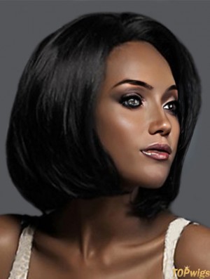 Wigs For African Americans Black Color Bobs Cut Chin Length