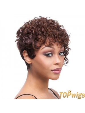 Short Trendy African American Wigs UK