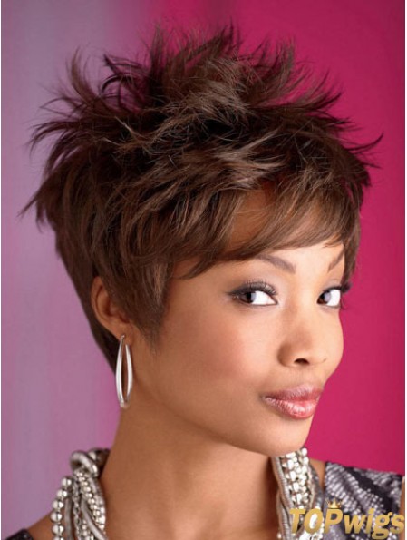 Cropped Synthetic Wigs For African Women