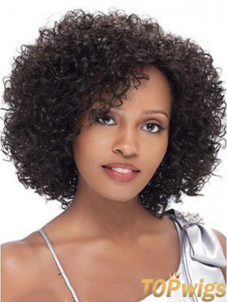 Brazilian Short Lacr Front Black Kinky Curly Lace Front Wigs