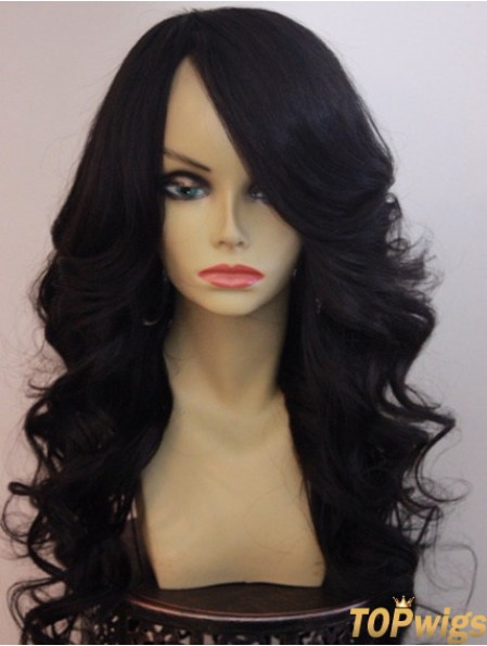 20 inch Lace Front Long Wavy With Bangs Best Front Lace Wigs For Black Woman UK