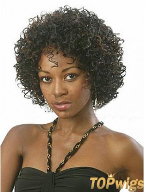 10 Inch Chin Kinky Wigs For Black Women