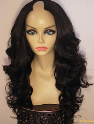 Long Black Wavy Layered Beautiful African American Wigs