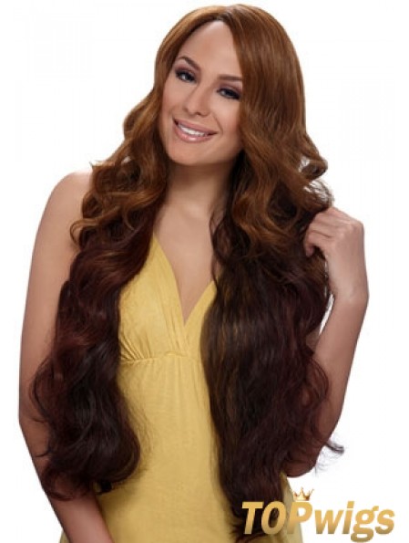 Buy African American Wigs Online With Synthetic Auburn Color Wavy Style