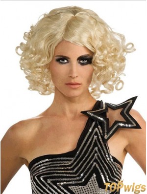 12 inch Incredible Chin Length Curly Bobs Lady Gaga Wigs