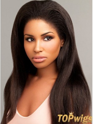 African Human Hair Wigs UK With Lace Front Yaki Style