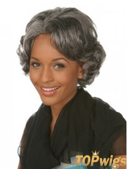 Wavy Grey Popular African American Wigs UK