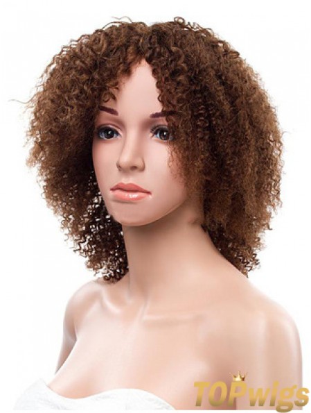 Short African American Hairstyles Remy Human Lace Front Brown Color