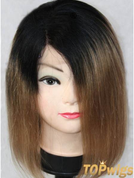 High Quality 12 inch Shoulder Length Straight Wigs For Black Women