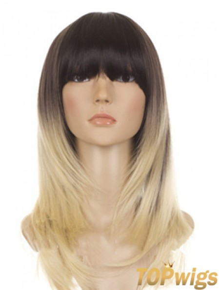 Beautiful 18 inch Shoulder Length Straight Wigs For Black Women